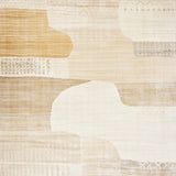 Artisan Crafted Area Beige and Cream Abstract Motif(Beige)