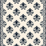 Farmhouse Damask Waterproof Indoor with Scrollwork Details(Beige)