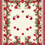 Cherry Ribbon Bowknot and Red Fruit Seamless(Red)