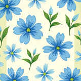 Abstract Watercolor Bloom Garden Faded Transitional Luxury (Blue) - ODIKA