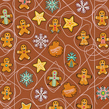 Holiday Delight Gingerbread Cookie Medley with Sprinkled Ornaments(Brown)