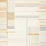 Chic Modern Area – Abstract Geometric Lines in Cream & Beige Tones(Beige)