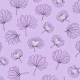 Lavender Bloom Floral Tapestry Collection Accent(Purple)