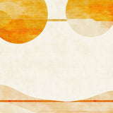 Celestial Harmony Beige Moon with Sun Accent Hippie Decor(Beige)