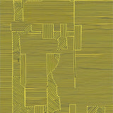 Contemporary Staggered Stripe Design Featuring Crisp Black and Bands(Yellow)