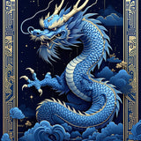 Whimsical Celestial Dragon Concept(Blue)