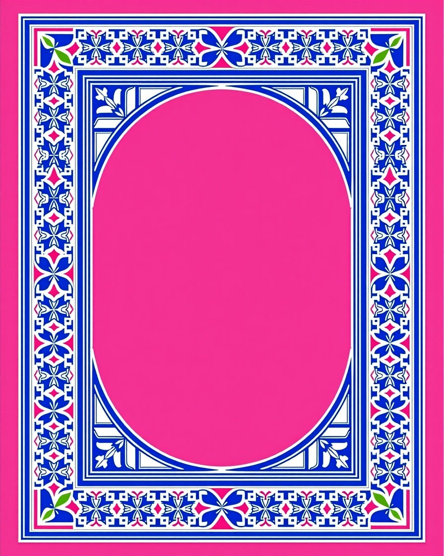 Tile Mosaic Inspired Hallway Protection (Pink) - ODIKA