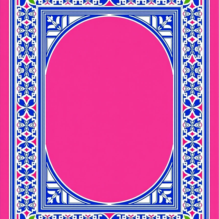Tile Mosaic Inspired Hallway Protection (Pink) - ODIKA