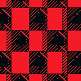 Festive Checkered Holiday Welcome with Traditional Plaid Design(Red)