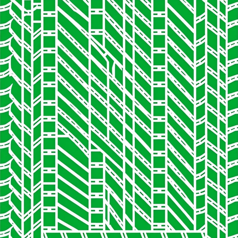 Double Porch featuring Contemporary Grid (Green) - ODIKA