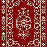Celestial Snow Blossom Mosaic with Gilded Accents(Red)