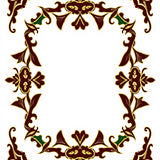 Wreath Damask with Ribbon Bow Embellishments(Brown)