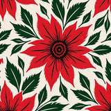 Vintage Poinsettia Bloom Entrance Covering(Red)