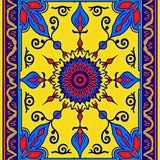 Enchanted Paisley Whimsy Plush Underfoot Sanctuary Haven(Yellow)