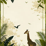 Oliveira Beige Abstract Animal Inspired Design(Beige)