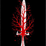 Knife Bloody Splatter Macabre Entrance(Black) - ODIKA