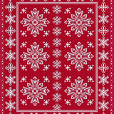 Festive Snowflake Winter Holiday Wonderland Decorative Floor(Red)