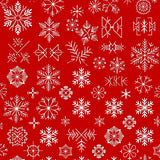 Festive Snowflake Winter Wonderland Holiday Decoration(Red)