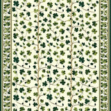 Delicate Green Leafy Print Style(Beige)