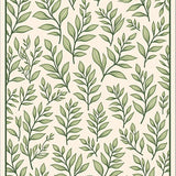 Botanical Leaf Vine Scroll Natural Accent (Ivory) - ODIKA