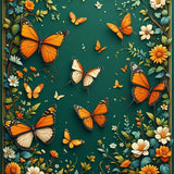 Vibrant Floral Boho Symphony(Green)