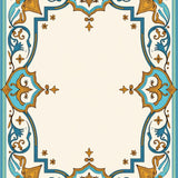 Baroque Damask Symmetrical Faded Transitional Heritage (Beige)