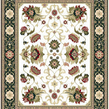 Floral Area with Beige Tones(White)