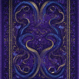 Slithering Serpent Gothic Snake Reptilian Design Mat(Purple)