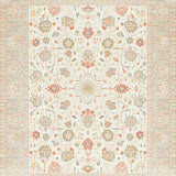 Artisan Boho Symmetric Motifs Ivory Beige(Ivory)