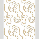 Elegant Swirl Cascade Abstract Contemporary Touch (White) - ODIKA