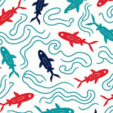 Koi Pond Tranquil Water Ripple Oriental Design(Red)