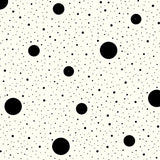 Raindrop Symphony Sophisticated Scattered Spot Motif(Black)