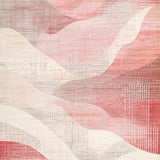 Delicate Mauve Toned Cozy Plush Floor Covering with Cute Shaggy Texture(Red)