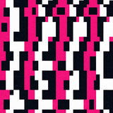 Classic Checkered with Bold Contrasting Stripes and Crisp Lines(Black)