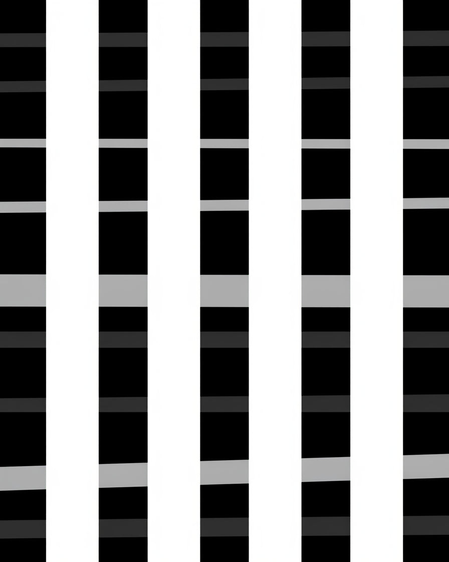 Minimalist Striped with Crisp Accents (White) - ODIKA