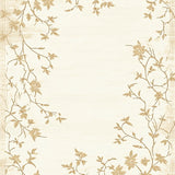 Chic Beige Botanical Whisper Delicate Floral Bloom(Beige)