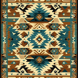 Vibrant Southwestern Geometric Artwork(Brown)