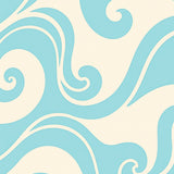 Ethereal Cloud Drift Abstract Swirl Contemporary Minimalist Design(Blue)