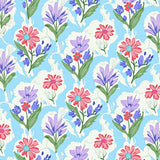 Enchanted Garden Whimsical Bloom Artistic (Blue)