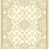 Elegant Vinyl Displaying a Beige Filigree Motif(Beige)