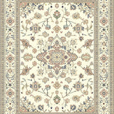 Elegant Beige Oriental Design Mousepad Miniature Desk Accessory(Ivory)