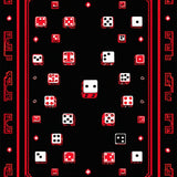 Bold Contemporary Dice Composition(Red)