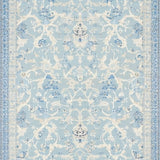 Sophisticated Knot Bow Blue Decorative Mat with Refined Ribbon Design(Blue)
