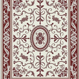Elegant Damask Scrollwork with Intertwined Leafy Vines and Flair(Brown)