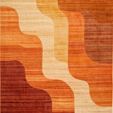 Harvest Time Abstract Area with Warm hues of Orange and Brown(Beige)