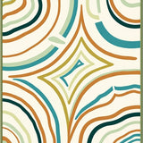 Abstract Waveform Design Composed of Smooth Flowing Lines and Curves (Beige)