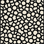 Abstract Prairie Medley with Interlocking Animal Inspired (Black) - ODIKA
