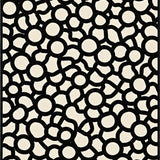 Abstract Prairie Medley with Interlocking Animal Inspired (Black) - ODIKA