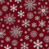 Vintage Snowflake Christmas Entrance Winter Door Covering(Red)