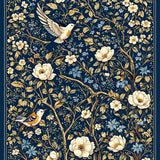Lush Garden Inspired Motif(Blue)